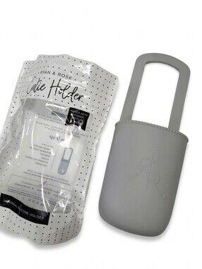 New Ryan & Rose Cutie Holder Grey Silicone Universal Stroller Cup Phone Holder